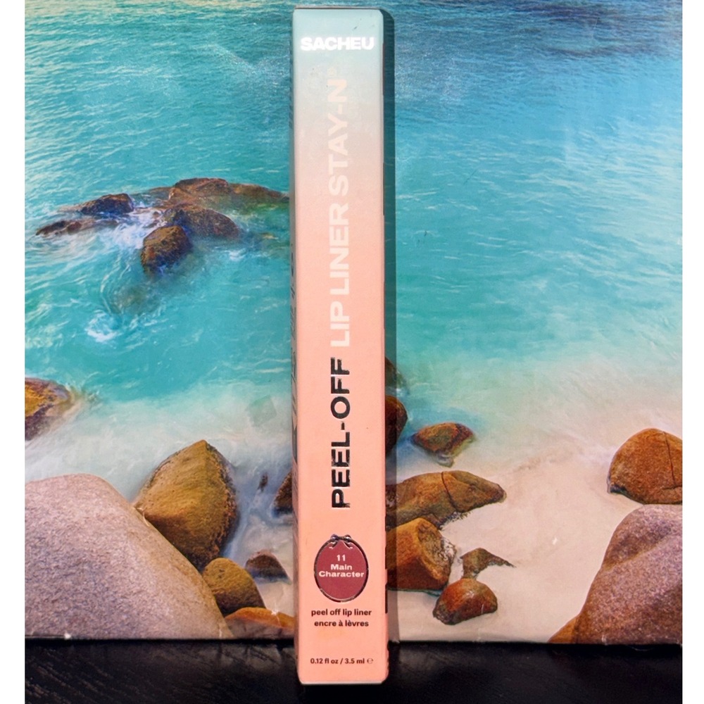 Sacheu Peel-Off Lip Liner Stay-N 11 Main Character Dark Pink 3.5ml NIB